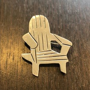 Sterling Silver Adirondack Chair Pin